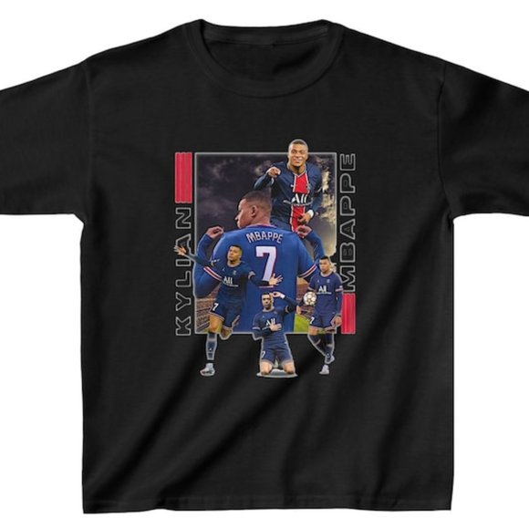 Kylian Mbappe Football T-shirt #7 shirt tee - Picture 1 of 2